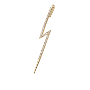 Single Piece Lightning Bolt Ear Zircon Climber